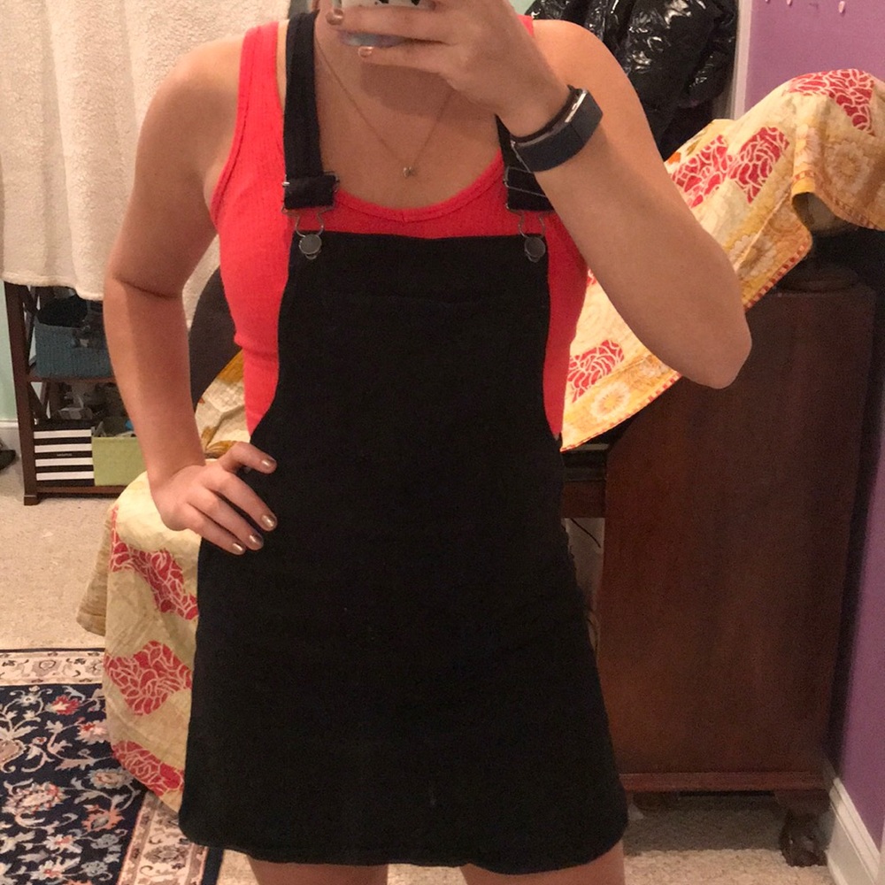 Forever 21 Black Overall Dress